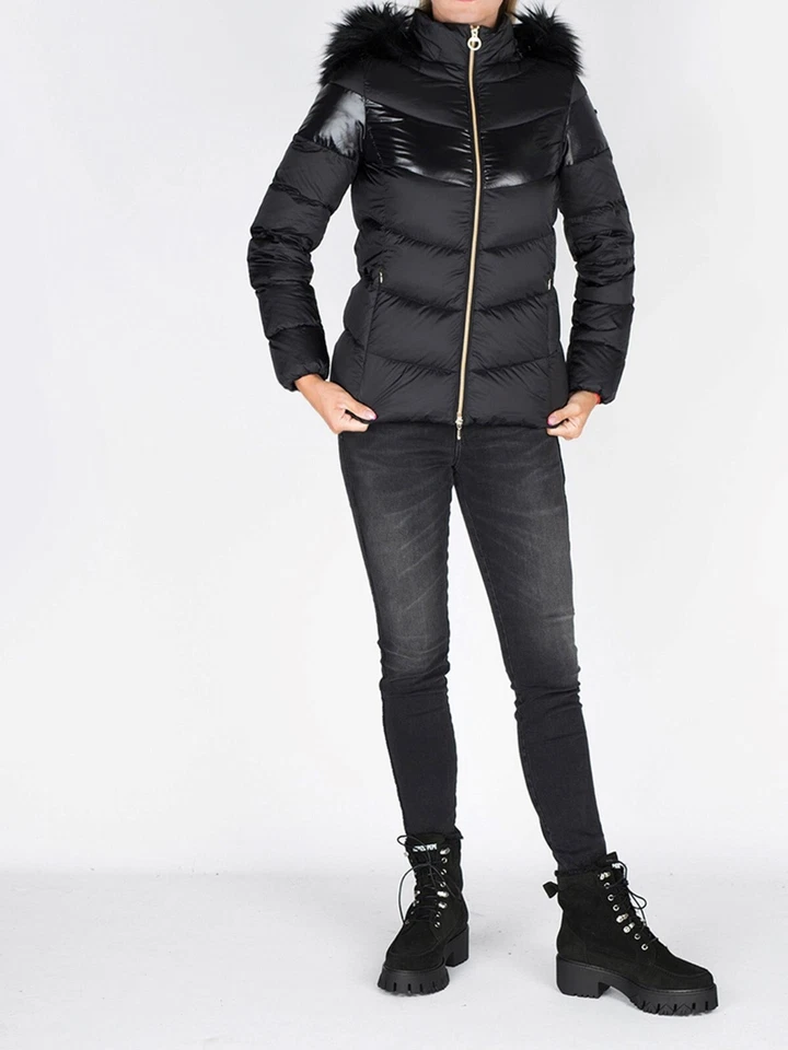 Geox Jacy Women's Mid Parka - Black - UK 8/I 42/US 6 - BNWT - Image 4 of 4
