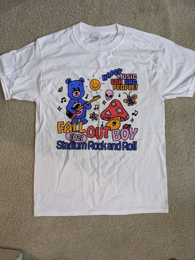 Fall Out Boy Band Graphic Tee Happy Music Rock And Roll T-Shirt Sizes S-5XL SE789