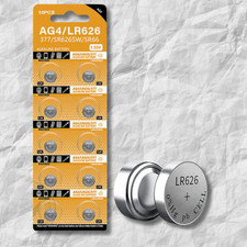 10 Pcs LR626 SR66 SR626SW Alkaline Button Watch Battery AG4 377 376 364 363