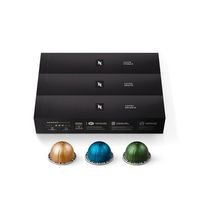 Nespresso Capsules Vertuo, Variety Pack, Medium and Dark Roast Coffee, 30 Count 