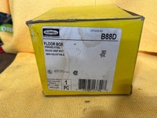 HUBBELL FLOOR BOX FORMED STEEL ROUND DEEP BOX SEMI-ADJUSTABLE ( B88D) NIB