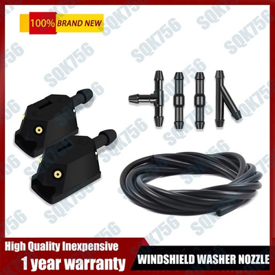 #ad #ad 7 PCS Universal Windshield Washer Nozzles 4 Hole Spray Wiper Arm Jet Replacement $7.89