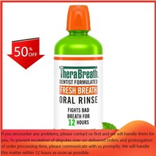 TheraBreath Fresh Breath Mouthwash Alcohol-Free - Mild Mint - 33.8 fl oz