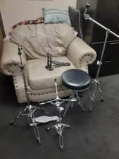 Drum Set Hardware 5 Pack Complete Hi Hat Snare PDP Cymbal Stands Pedal Throne