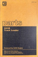 Caterpillar CAT 983B Track Loader & 3406 Engine PARTS List Catalogue MANUAL 1984