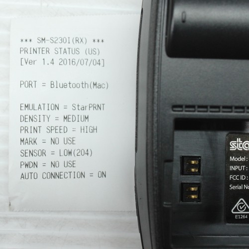 Star SM S230I Portable Thermal Label Receipt Printer Wired or Bluetooth and PSU - Picture 6 of 13