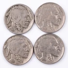 1924-S 1929-S 1931-S 1934 Buffalo Nickel Lot of 4 5c