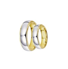 Wedding Engagement Matching His And Hers Tungsten Gold Tone Ring Set UK