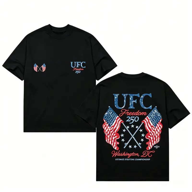 UFC Freedom 250 Flags T-Shirt, UFC White House Tee, UFC Freedom 250 Shirt, UFC C