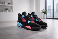 Jordan 4 Pink Blue Thunder Men's Size US 7-12
