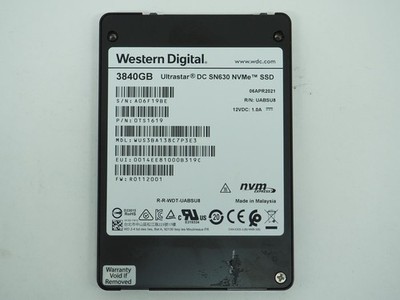 Western Digital Ultrastar DC SN630 3840GB 2.5'' *SAS* NVMe Wiped -WUS3BA138C7P3E3
