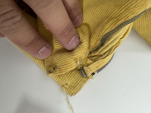 Vintage Senior Cords Corduroy Skirt Hand Painted Boswell Indiana 50s Rare - Picture 9 of 9