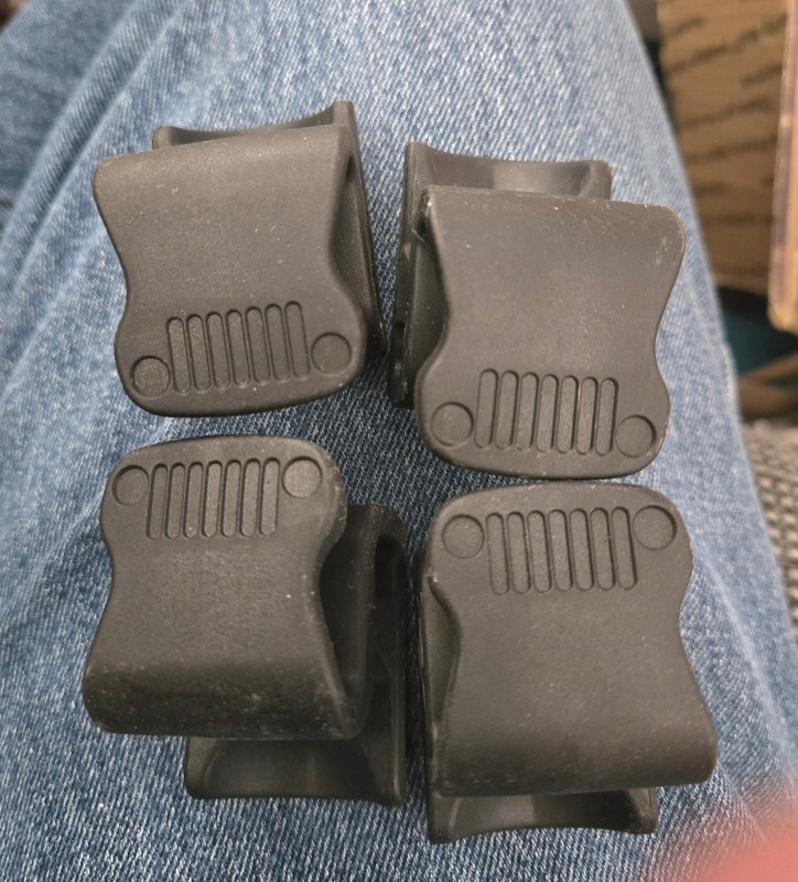 4 Vintage Jeep Grocery Bag Holders Nice Shape