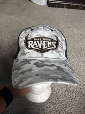 baltimore ravens 30th anniversary camo trucker hat snapback nwt