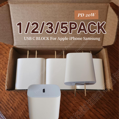 New Fast Charger 20W Type C Block Cube For iPhone 17 16 15 14 12 11 Pro Max Lot