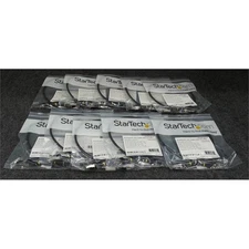 StarTech NLBK-2F-CAT6A-PATCH CAT6A S/FTP Network Ethernet Cable 2ft Lot Of 10