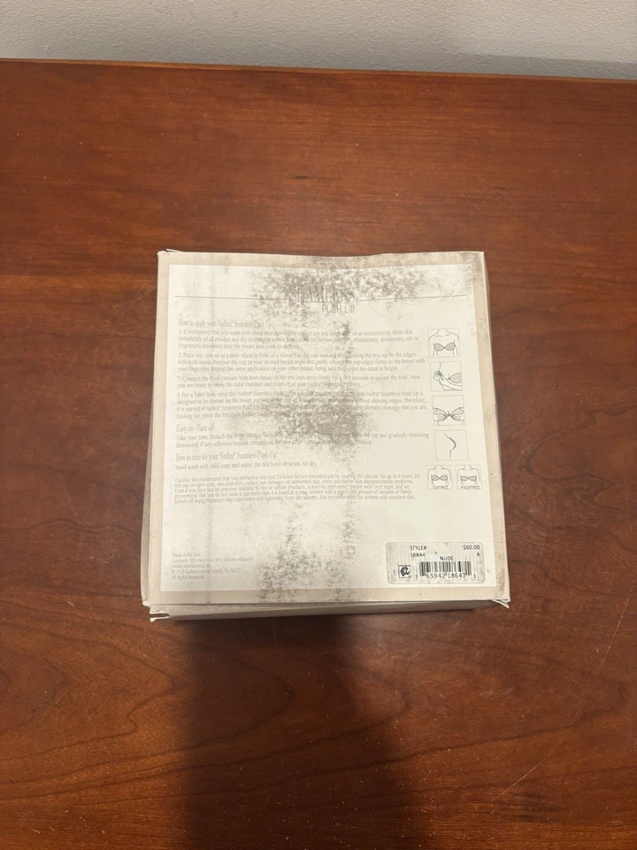 Sujetador push up sin costuras NuBra Fashion Forms talla A nuevo Foto 4 de 4