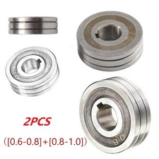 2PCS V-Groove Mig Welder Wire Feed Drive Roller Roll Parts/0.6-0.8 0.8-1.0