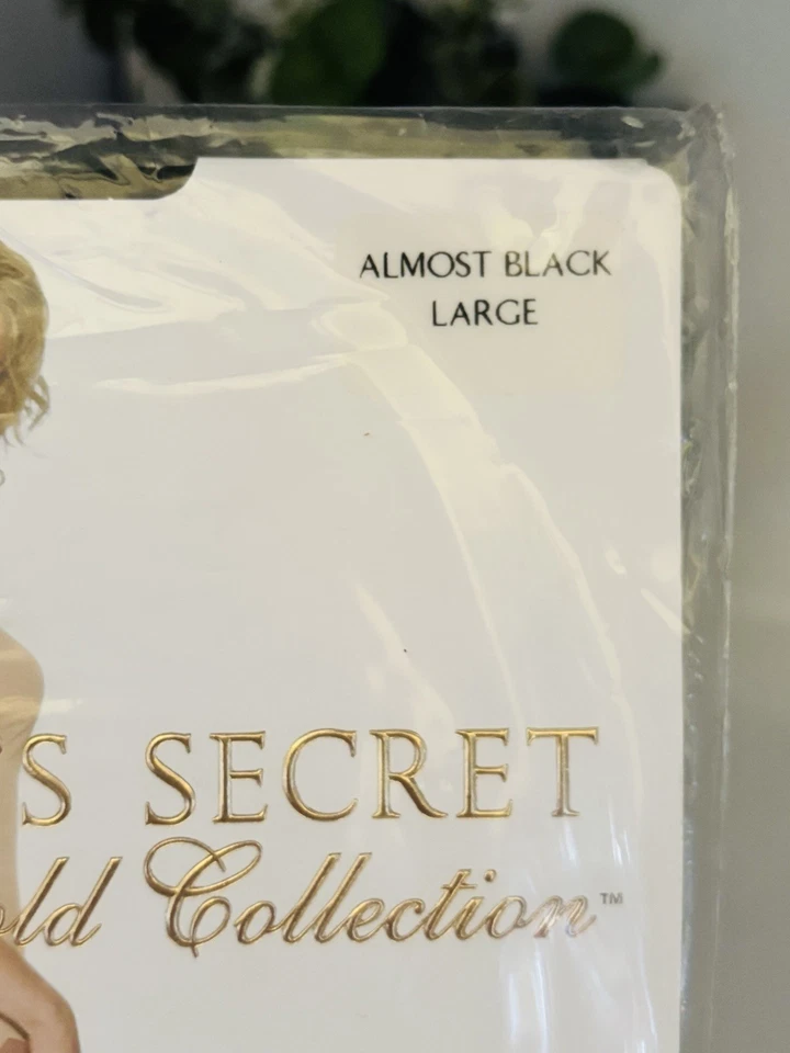 Victoria's Secret Signature Gold Sheer Seduction Control Top Almost Black Size L - Image 4 of 4