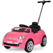 Best Ride On Cars 2-in-1 Fiat Baby Toddler Toy Push Car, Pink Open Box 