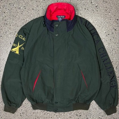 Vintage 1990s Nautica Challenge J-Class Spell Out Jacket size Men's XL
