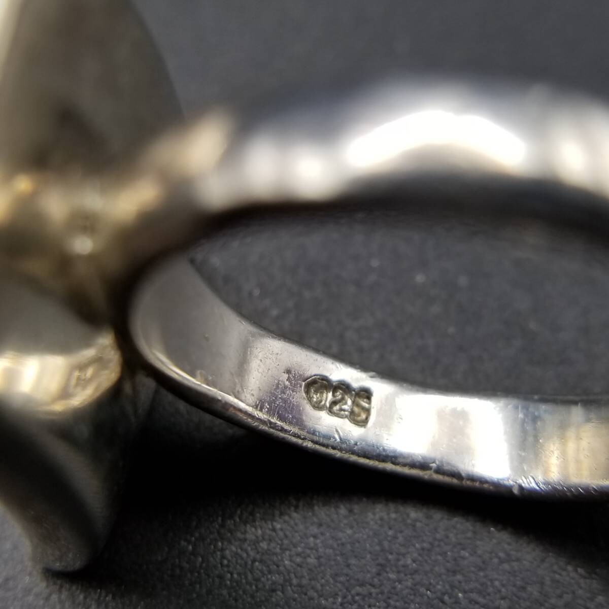 Abalone Shell Rectangle Frame Curved 925 Silver V… - image 7