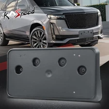 Front Bumper License Plate Tag Mounting Bracket for 21-24 Cadillac Escalade ESV