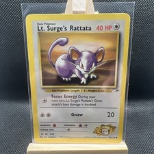 Lt. Surge's Rattata - 82/132 Gym Heroes Unlimited Common Pokemon - M