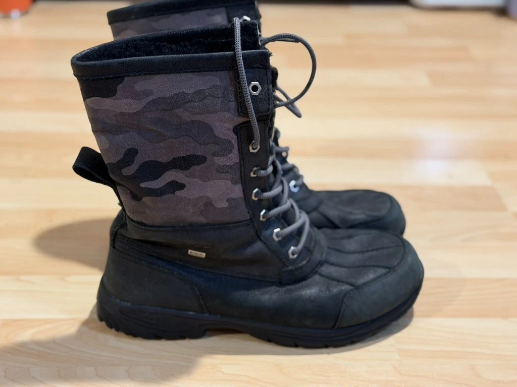 Men UGG Camo ADIRONDACK WATERPROOF WINTER Shearling Duck BOOTS, US 10.5/ UK 9.5