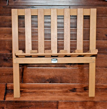 Vintage Dolphin Genuine Teakwood Folding Magazine Rack Mid Century Modern