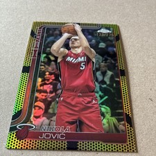 2025-26 Topps Chrome Nikola Jovic Yellow Refractor #/275 Heat