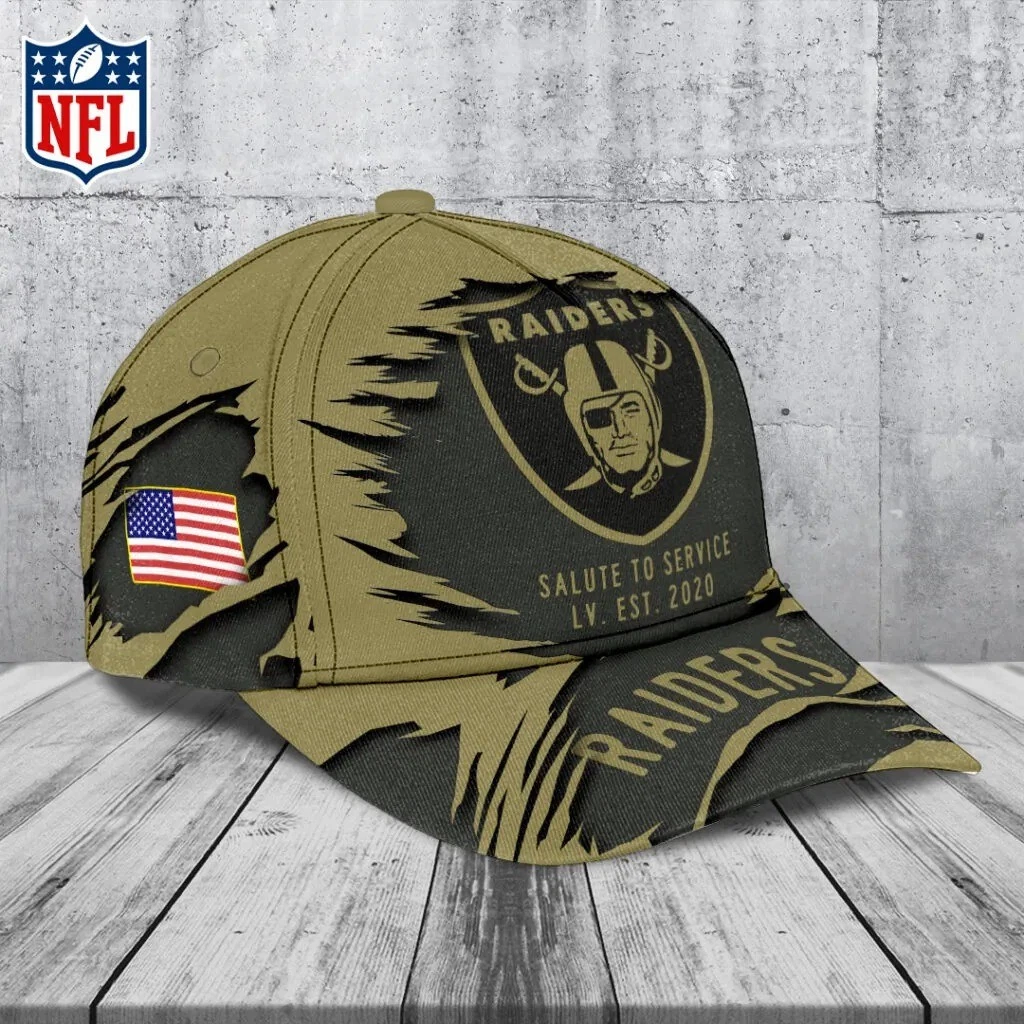Raiders 2025 Salute to Service  Cap