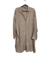 ASOS Curve Beige Lightweight Shirt Dress