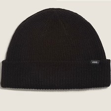 Vans Kids Core Basic Cuff Beanie Black Knit Tobogan Hat