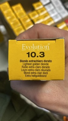 10.3 lightest golden blonde Alfaparf milano evolution hair color 60ml