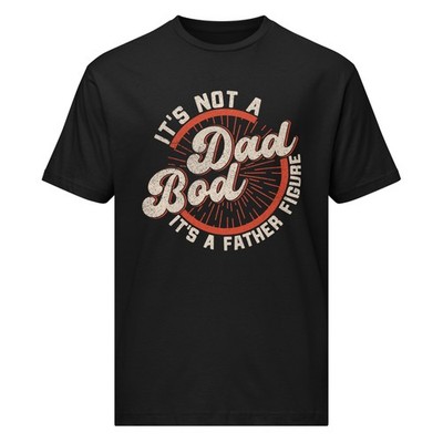 NEW Funny Dad Joke Dad Bod Father Figure TShirt, Men's Cotton Graphic Tee