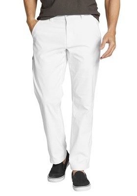 Eddie Bauer Men's Trousers Horizon Guide Chino Pants Classic Fit, White, W32/L34