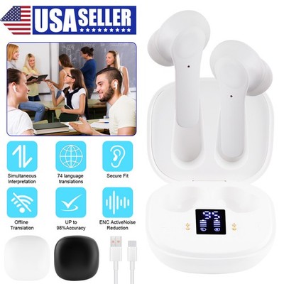 5.0 Translator Earbuds 144+ Languages Real Time Translator Earphones Smart Voice