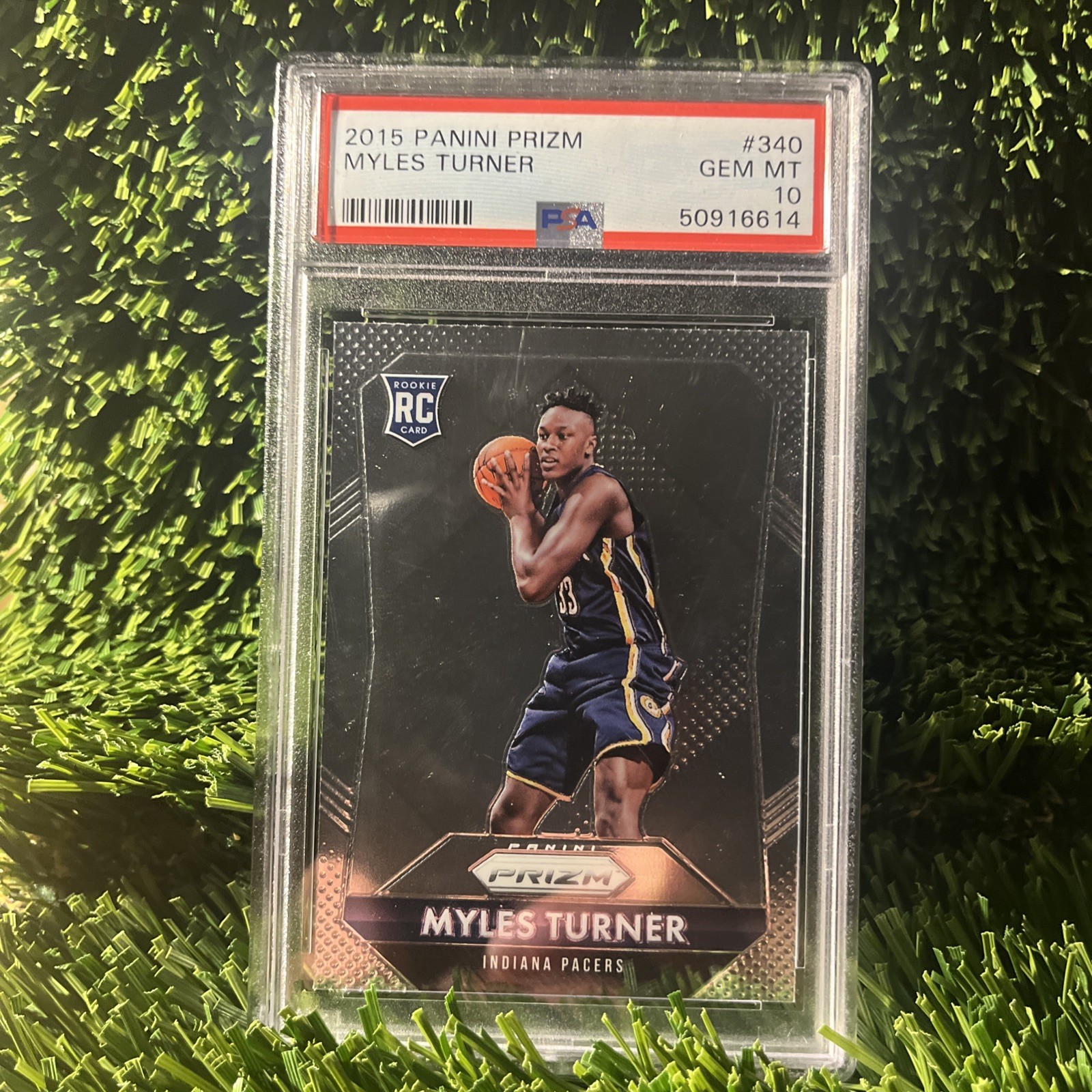 2015 Panini Prizm Myles Turner #340 PSA 10 RC