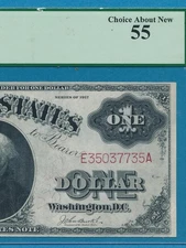 $1.00 1917 FR.37 RED SEAL LEGAL TENDER NOTE PCGS CHOICE AU55