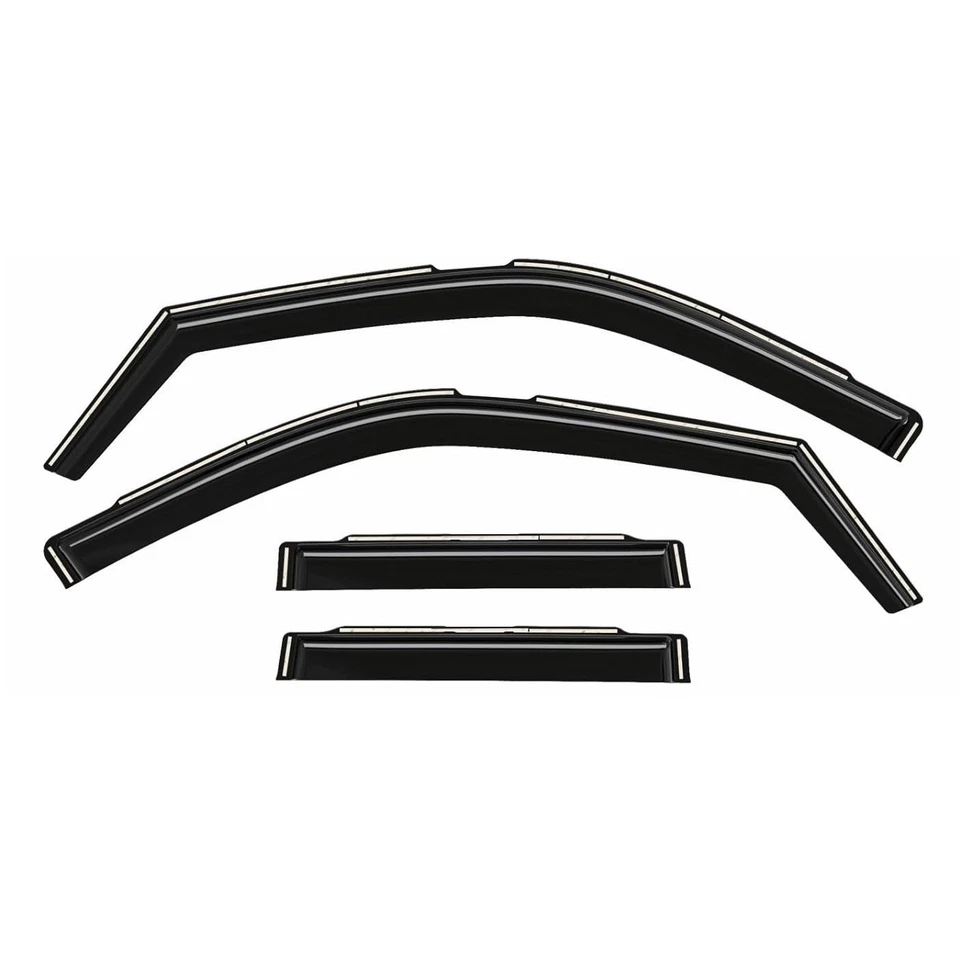 In Channel Window Rain Visor Wind Guard Fit 2022-2026 Nissan Frontier Crew Cab - Image 2 of 3