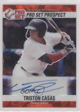 2021 Leaf Pro Set Metal 1990 Base Red Crystals Triston Casas #PS0-TC1 Auto uk2