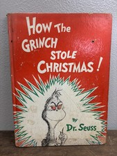 Rare How the Grinch Stole Christmas Dr Seuss Book First Edition Printing 1957