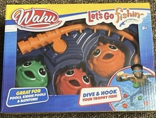 Wahu Let's Go Fishin' Lot de 6 jouets de piscine et de bain pour enfants, ensemble de pêche, âge 5+
