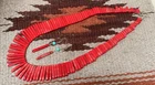 red howlite stone stick beads necklace/earring set/ $0.85 combine s/h (y251-w2)