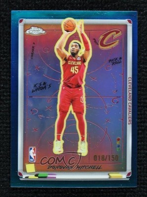 2025 Topps Chrome X's and Whoa's! Blue Refractor /150 Donovan Mitchell #XW-1 lw9