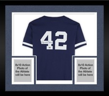 Framed Mariano Rivera Yankees Signed Blue Mitchell & Ness 1997 Authentic Jersey