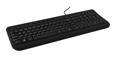 Microsoft Wired USB Keyboard 600 - Model 1576 - Black - With Number Pad