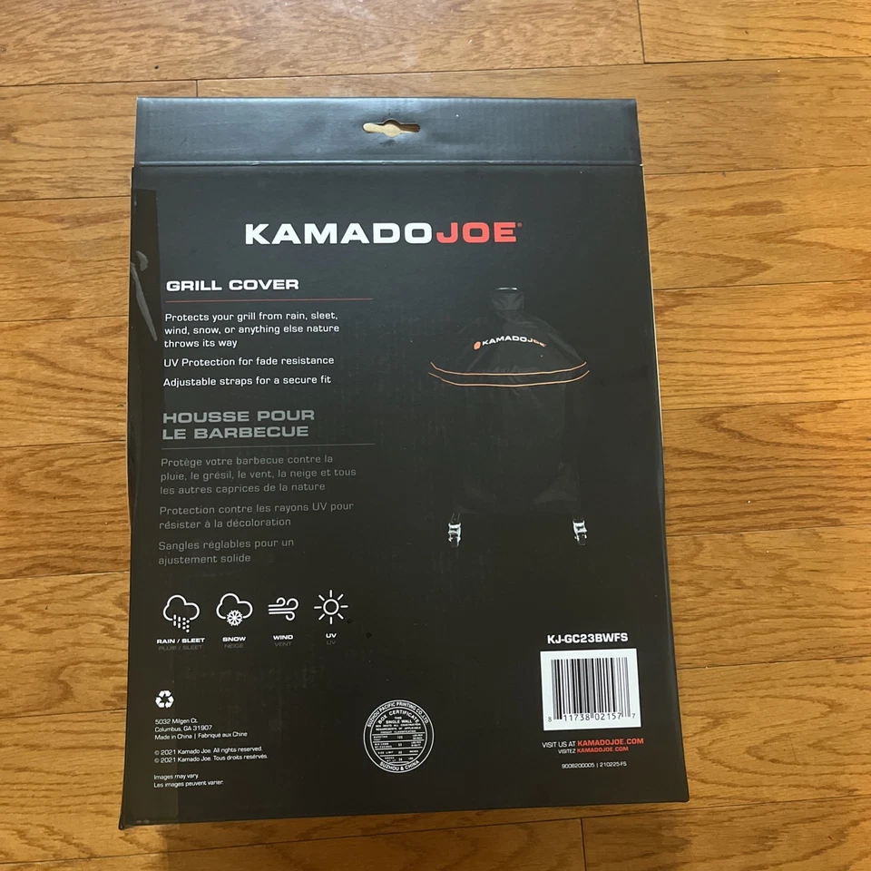 KAMADO JOE Classic Joe Grill Cubierta, Negro KJ-GC23BWFS BARBACOA (TOTALMENTE NUEVO) Foto 2 de 3