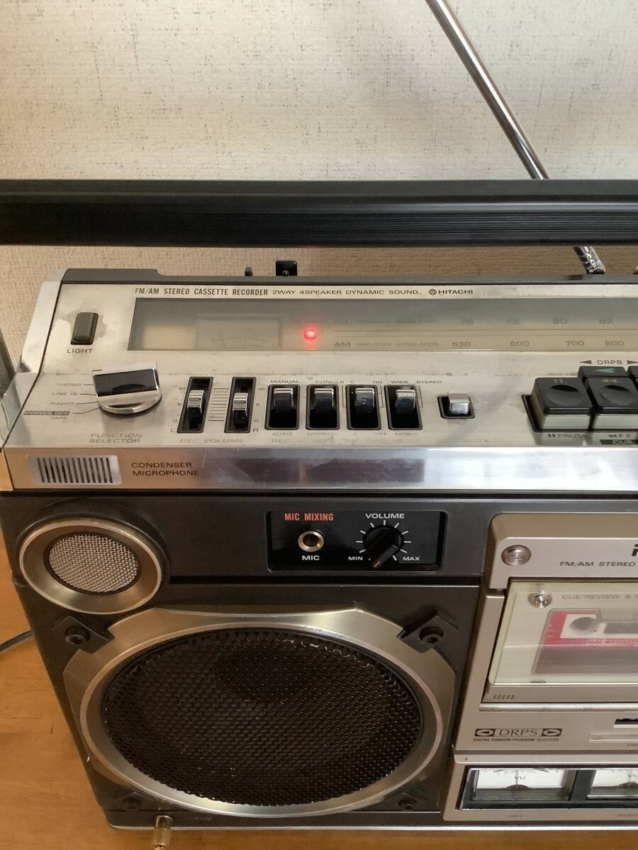 HITACHI TRK-8180 Boombox Radio Cassette New Belts Serviced Vintage